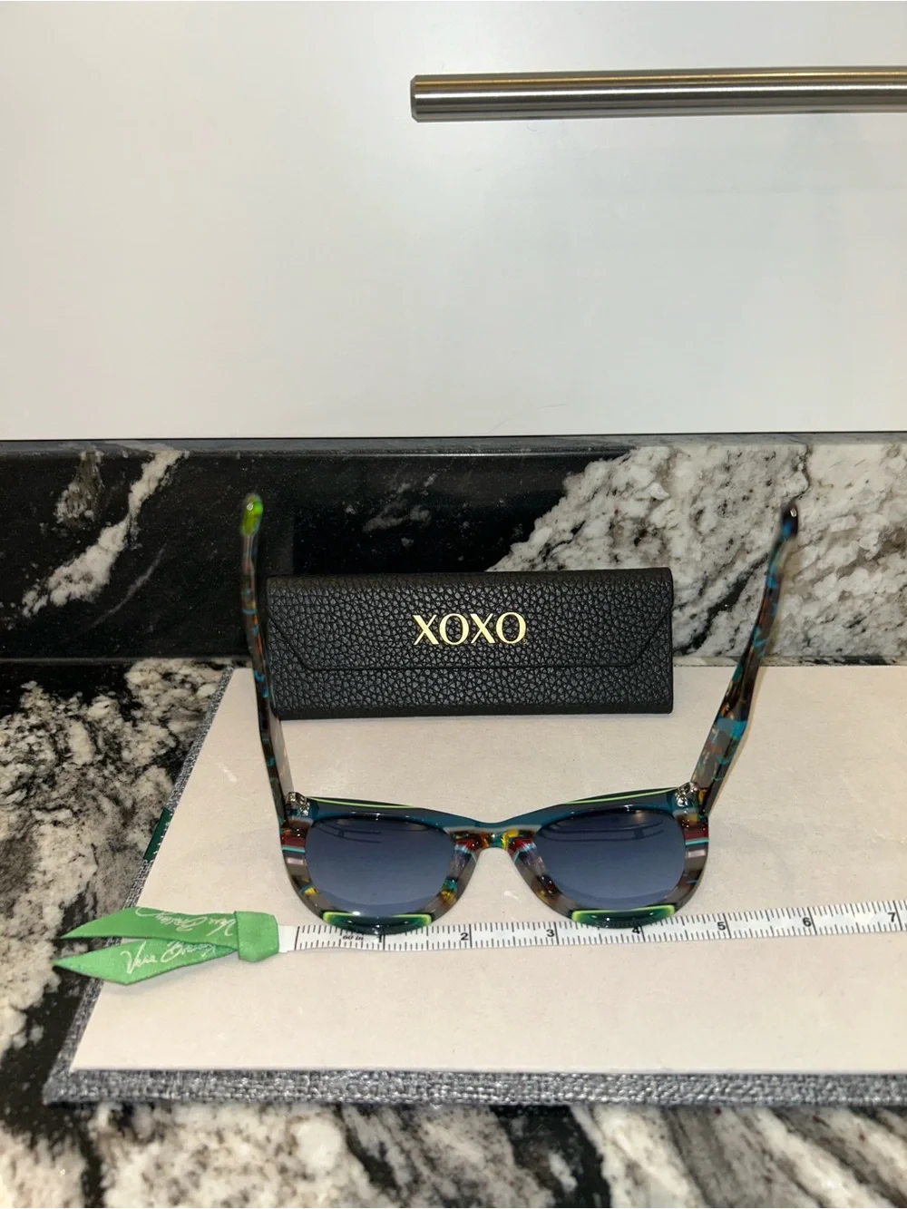 XOXO Woman’s Teal Amber Blue Tortoiseshell  Polarized Sunglass